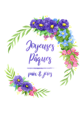 Couronne florale pour un printemps color&eacute;